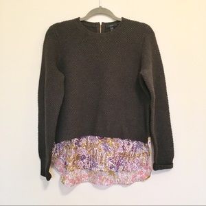 J. Crew Shirttail Merino Wool Sweater (M)